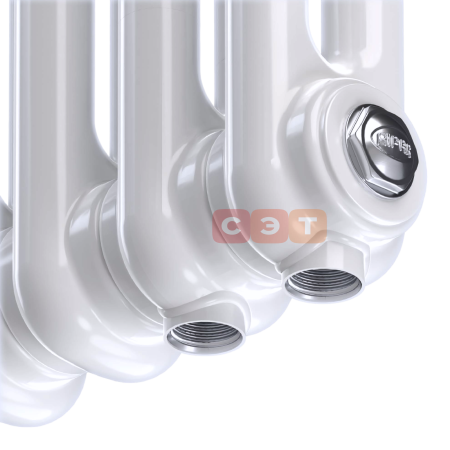 Радиатор стальной 2х трубный Rifar TUBOG 08 секций (в. 1800мм, подкл. -  донное левое/правое, ТЕРМОКЛАПАН)